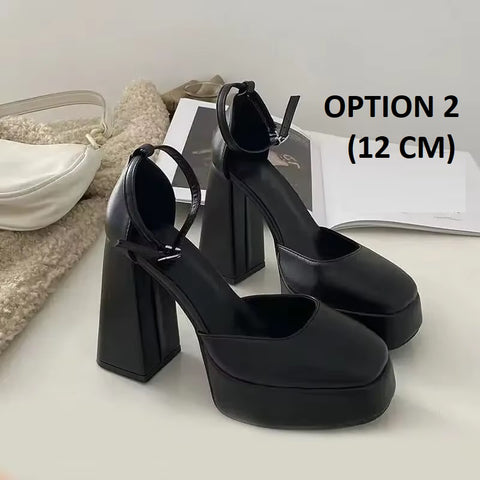 New Summer Square Head High Heels CODE: KAR4611