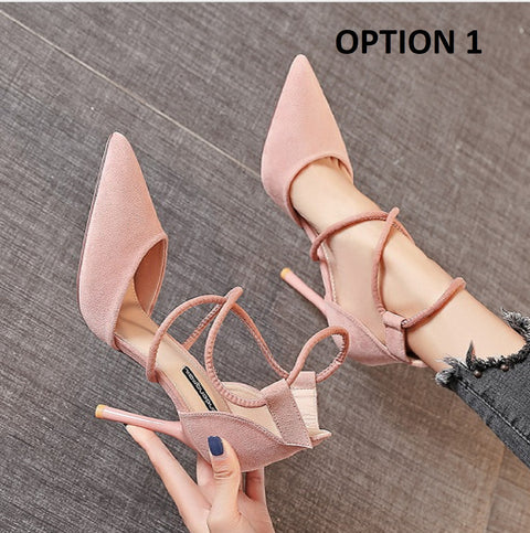 New Fashion Sexy Pointed Suede Hollow High Heels CODE: KAR4612