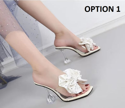New Summer Flowers Thin High Heels CODE: KAR4613