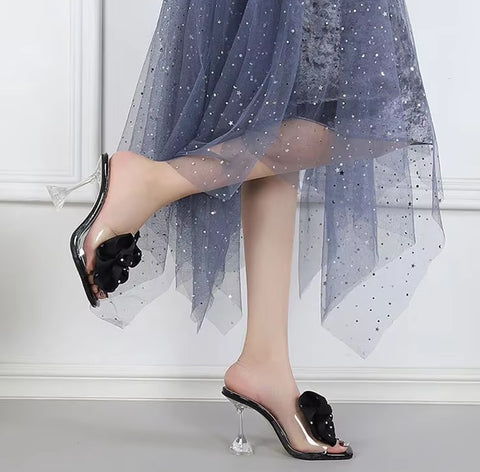 New Summer Flowers Thin High Heels CODE: KAR4613