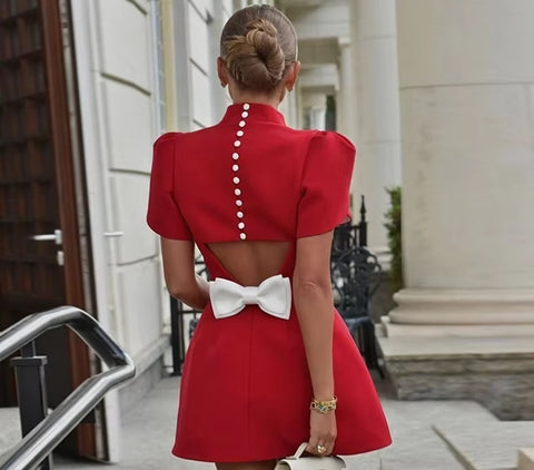 New Hollow Out Chic Casual Mini Dress CODE: KAR4620