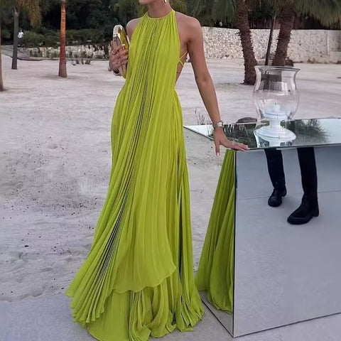 New Fashion O-neck Sleeveless Long Top and Skirt 2pc Set CODE: KAR4621
