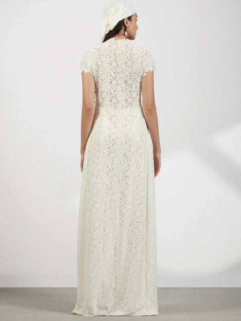 New Fashion Lace Cutout Cardigan & Wide-Leg Pants Two Piece Set CODE: KAR4623