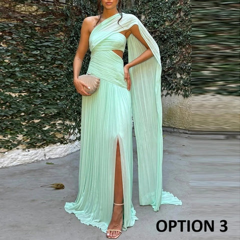 New Sexy Strapless Ribbon Pleated Backless Long Dress CODE: KAR4624