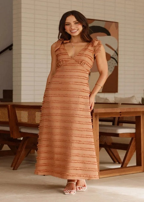 New Summer Elegant Retro Style Textured Dress CODE: KAR4643