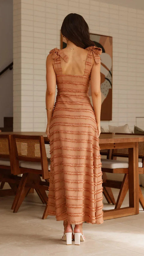 New Summer Elegant Retro Style Textured Dress CODE: KAR4643