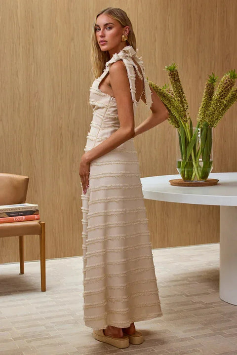 New Summer Elegant Retro Style Textured Dress CODE: KAR4643