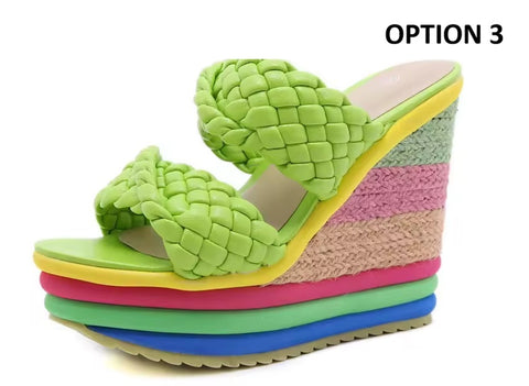 New Summer Custom Slides Fashion Platform  Sandals CODE: KAR4651