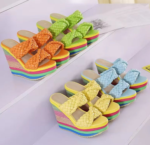 New Summer Custom Slides Fashion Platform  Sandals CODE: KAR4651