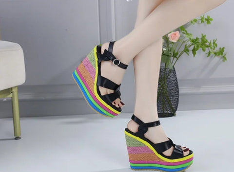 New Wedge Heel Thick Soled Platform Sandal CODE: KAR4652