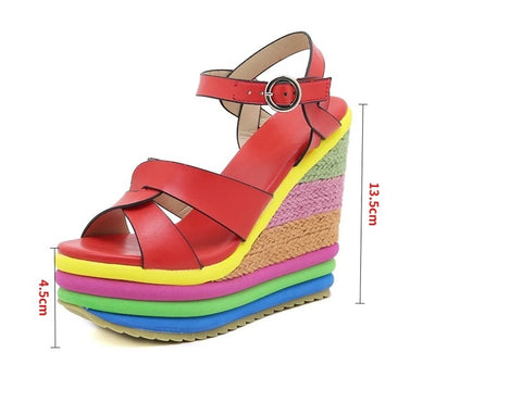 New Wedge Heel Thick Soled Platform Sandal CODE: KAR4652