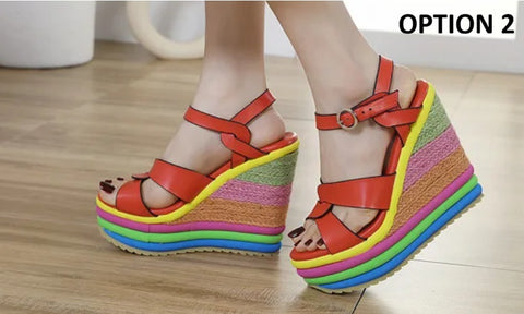 New Wedge Heel Thick Soled Platform Sandal CODE: KAR4652