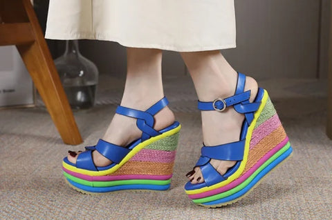 New Wedge Heel Thick Soled Platform Sandal CODE: KAR4652