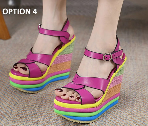 New Wedge Heel Thick Soled Platform Sandal CODE: KAR4652