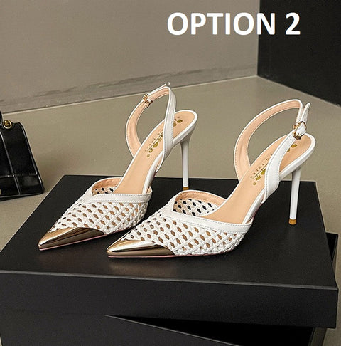 New Fashion hollow woven slim Heels CODE: KAR4666