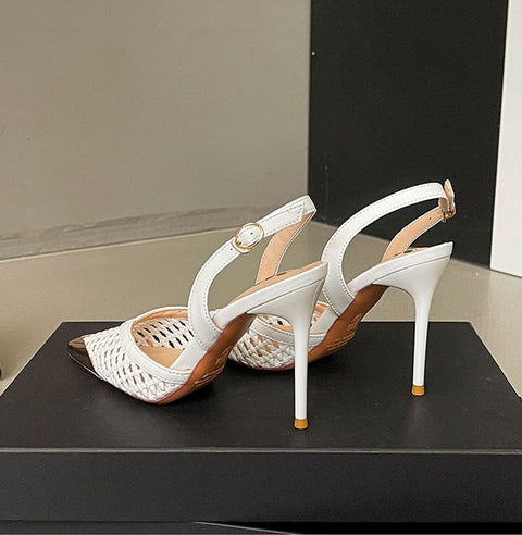 New Fashion hollow woven slim Heels CODE: KAR4666