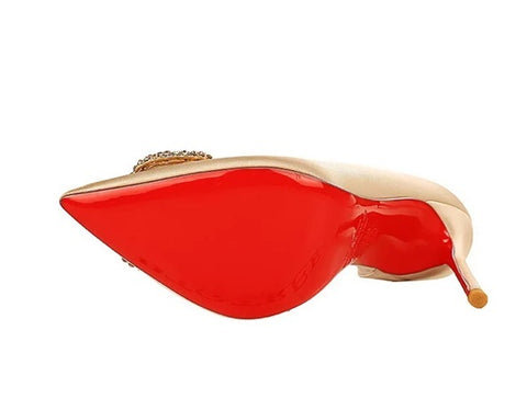 New High Cut Out Buckle Pointed Toe Heels CODE: KAR4667
