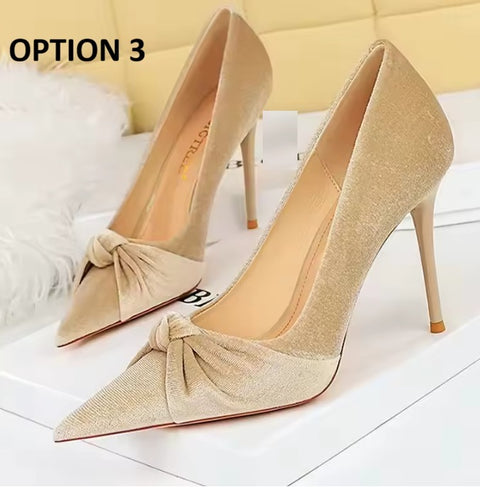 New Design Pumps Plus Size Pointed High Heels CODE: KAR4668
