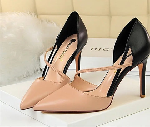 New Pointed Toe Ankle Strap High Heels CODE: KAR4670