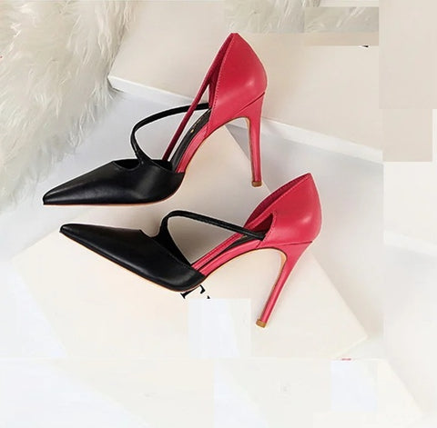 New Pointed Toe Ankle Strap High Heels CODE: KAR4670