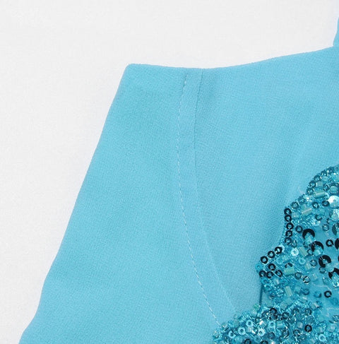 New Square Collar Sleeveless Patchwork Backless Long Dress CODE: KAR4690