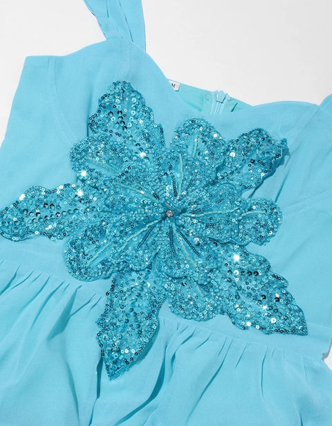 New Square Collar Sleeveless Patchwork Backless Long Dress CODE: KAR4690