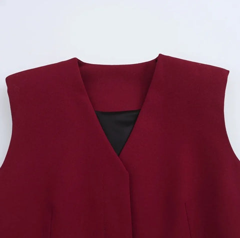 New Fashion Slim Fit Blazer and Flared Pants Two-Piece Set CODE: KAR4691