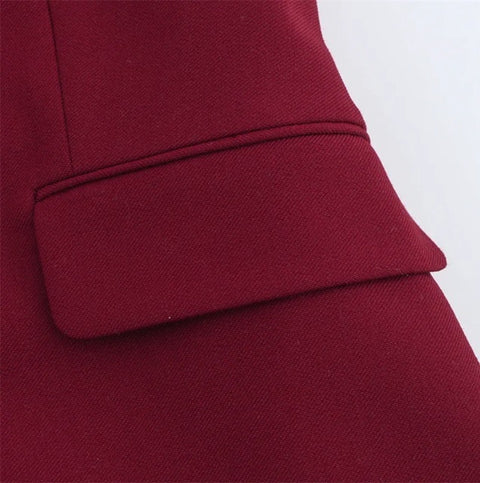 New Fashion Slim Fit Blazer and Flared Pants Two-Piece Set CODE: KAR4691