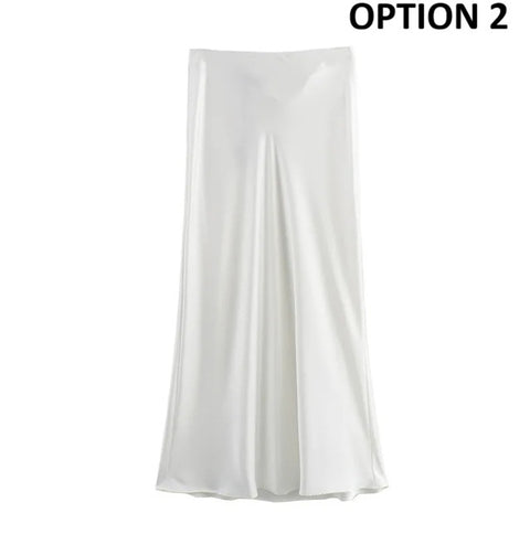 New elastic waist casual versatile Midi Skirt CODE: KAR4692