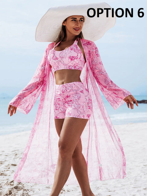 New Fashion Floral Print 3-Piece Swimwear CODE: KAR4709