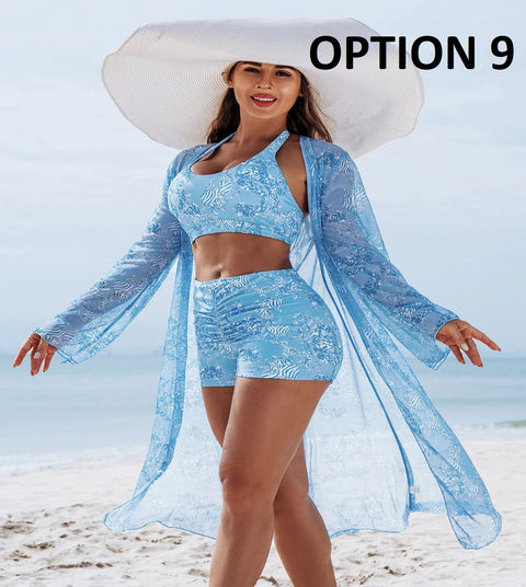 New Fashion Floral Print 3-Piece Swimwear CODE: KAR4709