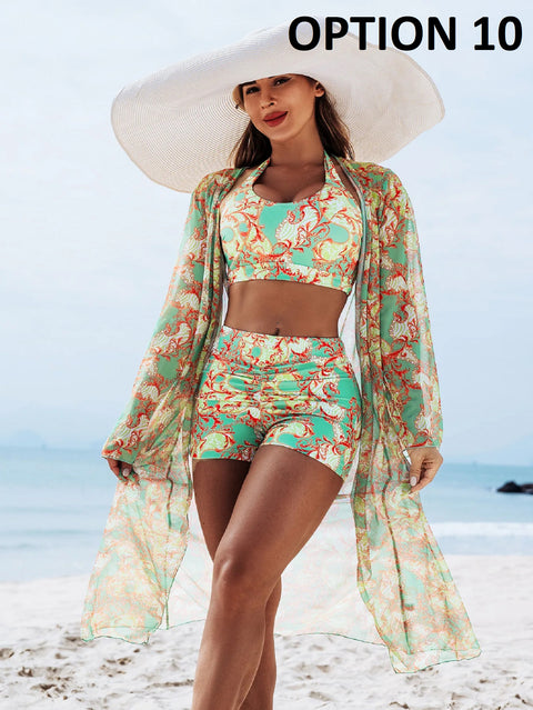 New Fashion Floral Print 3-Piece Swimwear CODE: KAR4709