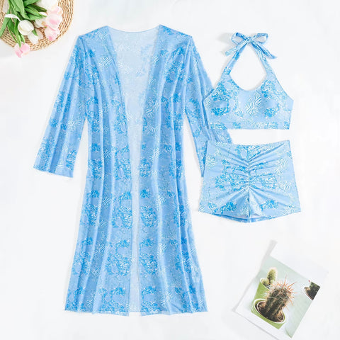 New Fashion Floral Print 3-Piece Swimwear CODE: KAR4709