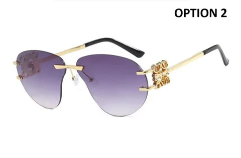 New Special-shaped Oversized Rimless Sunglasses CODE: KAR4715