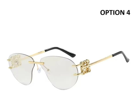 New Special-shaped Oversized Rimless Sunglasses CODE: KAR4715