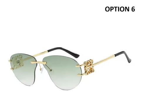 New Special-shaped Oversized Rimless Sunglasses CODE: KAR4715