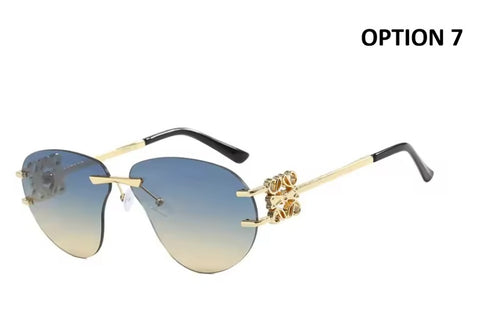 New Special-shaped Oversized Rimless Sunglasses CODE: KAR4715