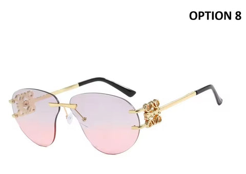 New Special-shaped Oversized Rimless Sunglasses CODE: KAR4715