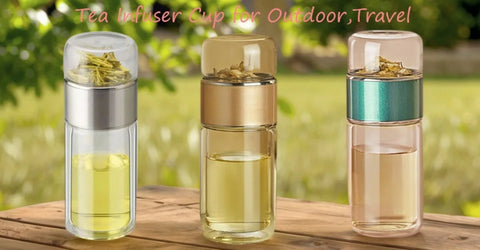 New 3-In-1 Smart Tea Infuser Double Layer Water Cup Separatio Glass CODE: KAR4723