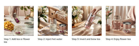 New 3-In-1 Smart Tea Infuser Double Layer Water Cup Separatio Glass CODE: KAR4723