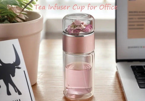New 3-In-1 Smart Tea Infuser Double Layer Water Cup Separatio Glass CODE: KAR4723