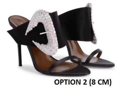 New Pointed-Toe,Thin-Heeled Silk High Heels CODE: KAR4733