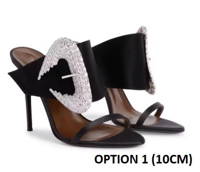 New Pointed-Toe,Thin-Heeled Silk High Heels CODE: KAR4733
