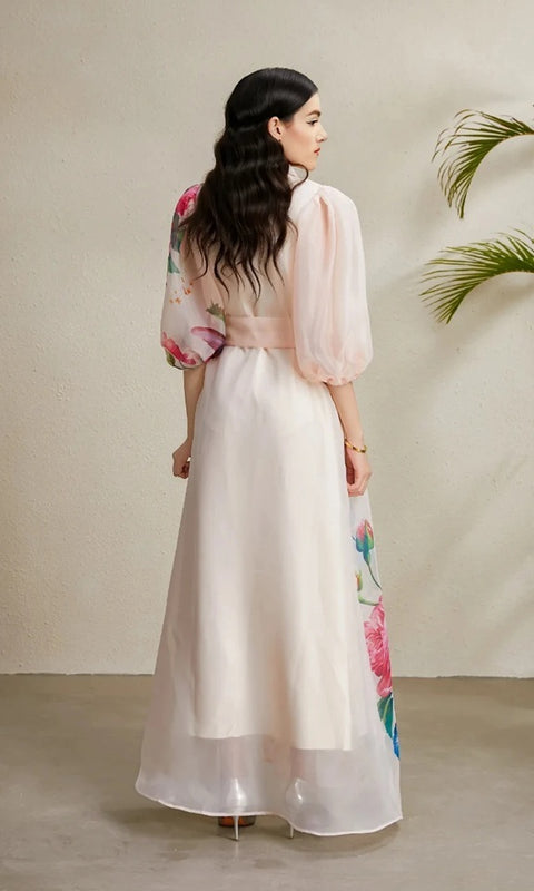 New Han Queen Boho Print Evening Party Long Dress CODE: KAR4744