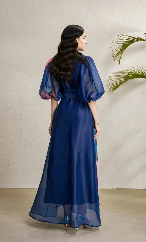 New Han Queen Boho Print Evening Party Long Dress CODE: KAR4744
