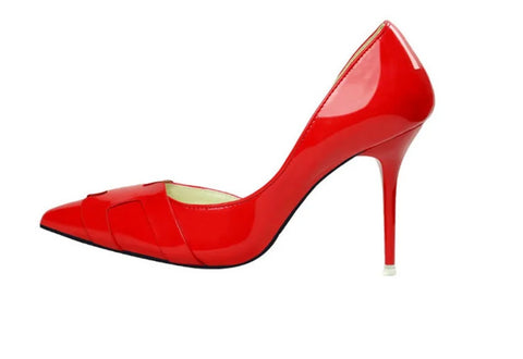 New Fashion Pumps Side Cut-Outs Shallow High Heels CODE: KAR4753