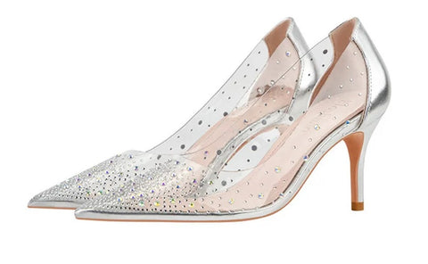 Sexy Transparent Crystal Pumps Autumn High Heels CODE: KAR4757