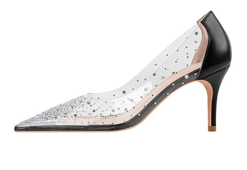Sexy Transparent Crystal Pumps Autumn High Heels CODE: KAR4757