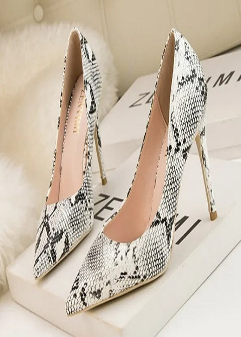 Fashion Snake Pattern High Heels CODE: KAR4758