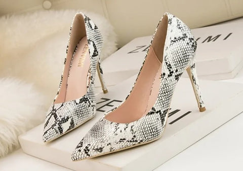 Fashion Snake Pattern High Heels CODE: KAR4758